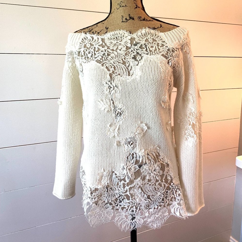 Ermanno Scervino Cashmere Lace Sweater